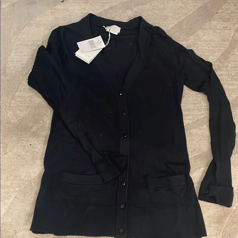 Black Button-Up Cardigan